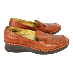 Calzado The Fernanda Loafer Shoes 5 Women Leather Wedge Brown Slip On Comfort